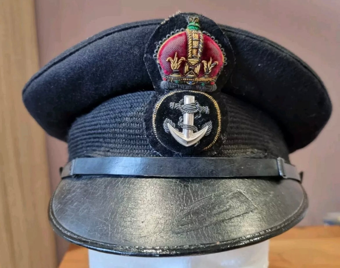 SOLD! Rare Maltese Made, WW2 or Earlier, Royal Navy Petty Officer’s Visor Cap