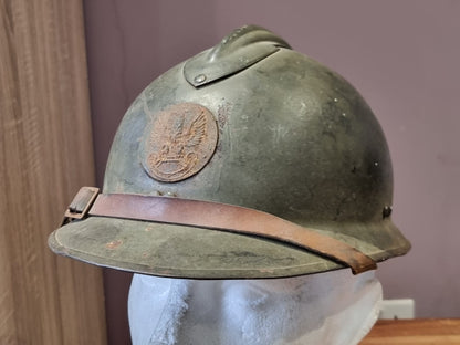 SOLD! WW2 French/Polish Army M26 ‘Adrian’ Helmet