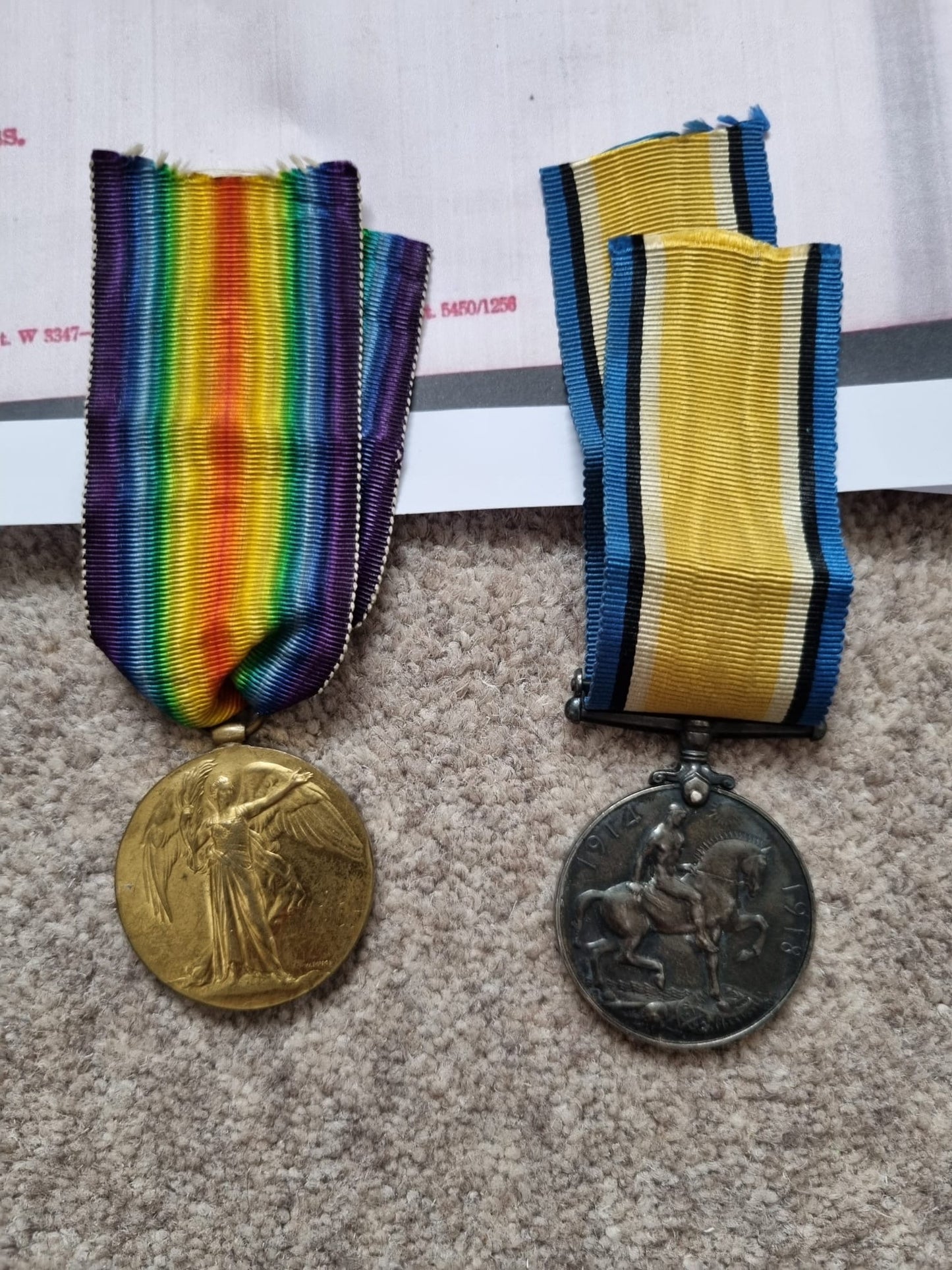 SOLD! WW1 British Medal Duo to Private Arthur Roberts- West Yorkshire Regiment and Labour Corps