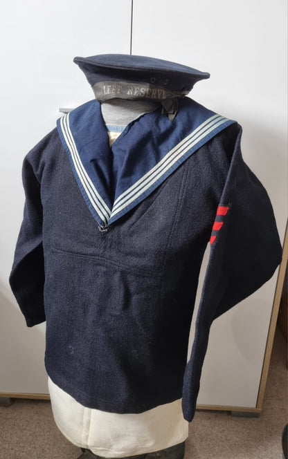 WW2 Era Royal Fleet Reserve Sailors Full Uniform & Ratings Cap