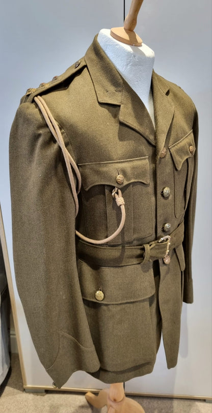 SOLD! WW2 British Army Captain’s Jacket and Sam Browne Belt, Dated 1939