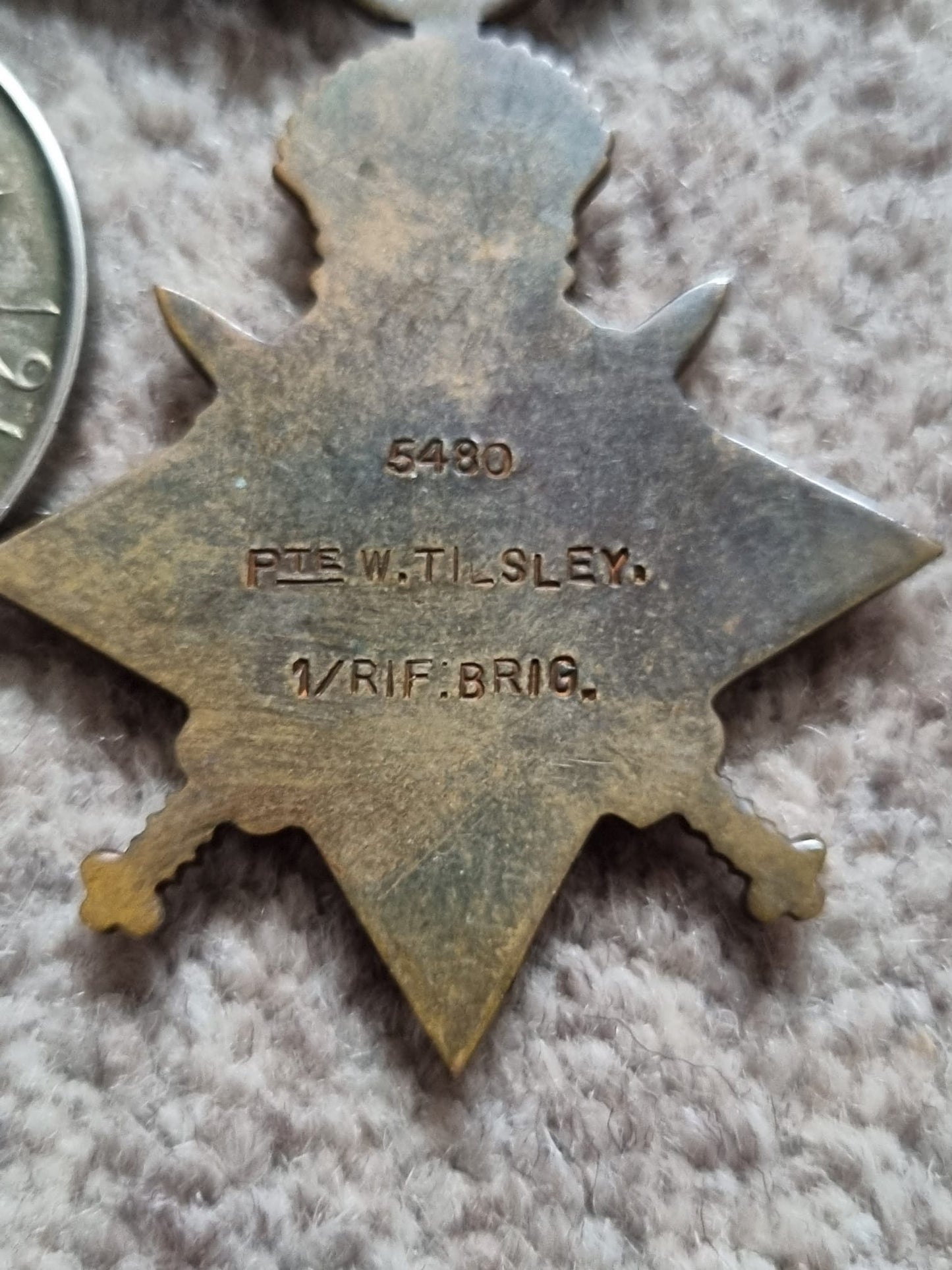 SOLD! WW1 Medal and Death Plaque Collection to Brothers William and Joseph Arthur Tilsley including 1914 Mons Star and MID Clasp, Enlisted Underage