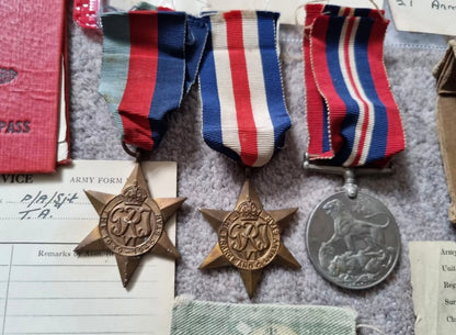 SOLD! WW2 British collection to Sergeant Thomas Andrew Brien- 2nd Field Artillery, Including Montgomery Letter