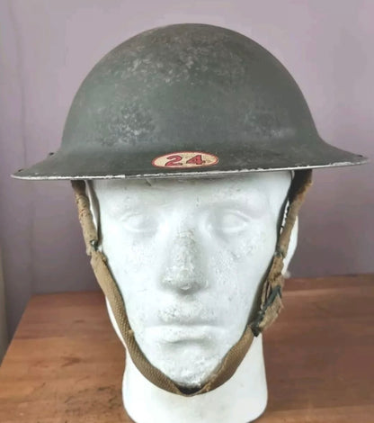 SOLD! Early WW2 NFS MK2 ‘Brodie’ Helmet. For 24 Division (Birmingham)