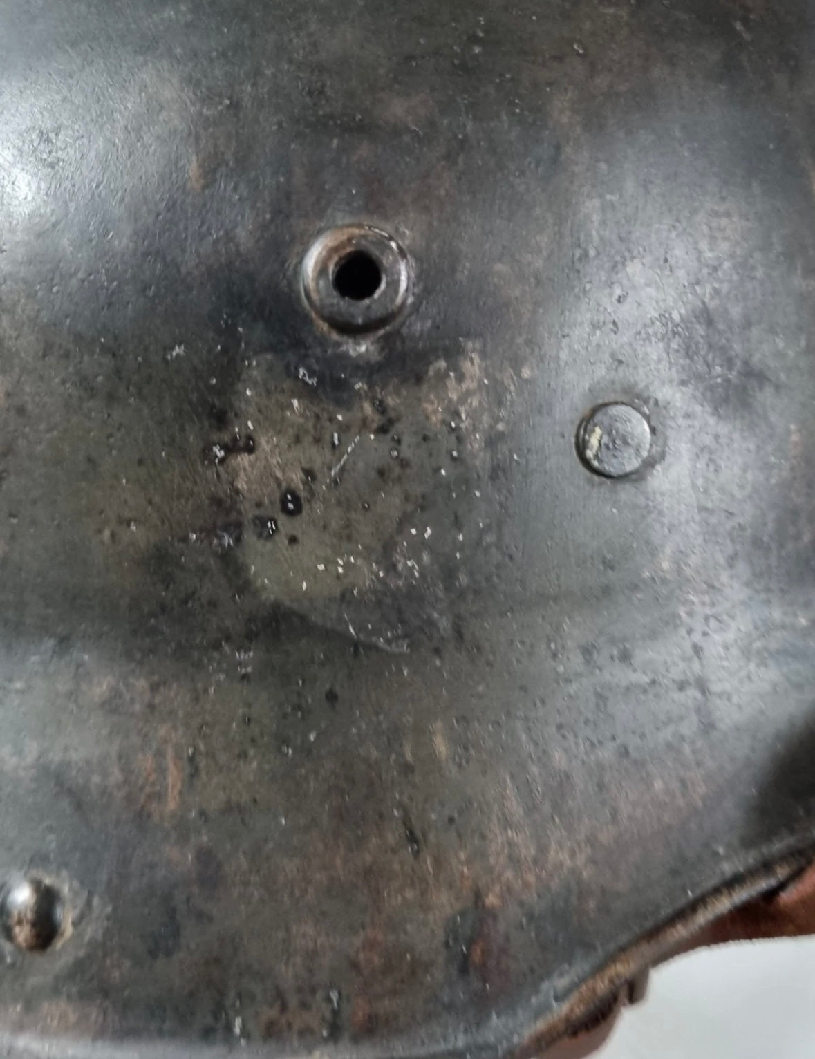 SOLD! WW1 German M16 Transitional Helmet, with 1930s Remnant Decals and Camo Paint (Repro Liner & chinstrap)