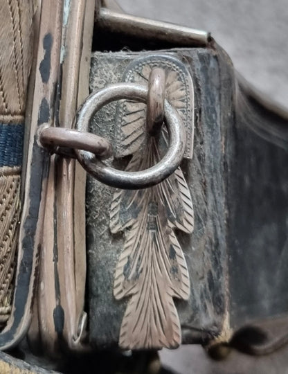 SOLD! Fantastic Victorian British Army Solid Silver Dress Crossbelt & Pouch