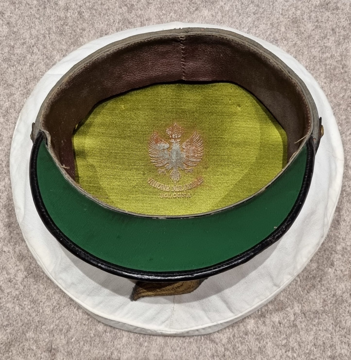 WW2 Italian Army Colonel’s 17th Signal Engineers (Genio Telegrafisti) Visor Cap and Cover