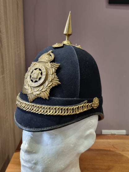 Pre WW1 (Edwardian) East Surrey Regiment Enlisted Man's Home Service Helmet, Dated 1907