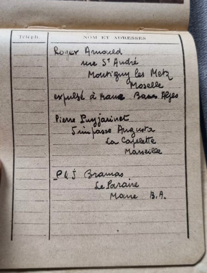 SOLD! Rare WW2 French Vichy Diary, "Agenda de Armée Nouvelle 1942"