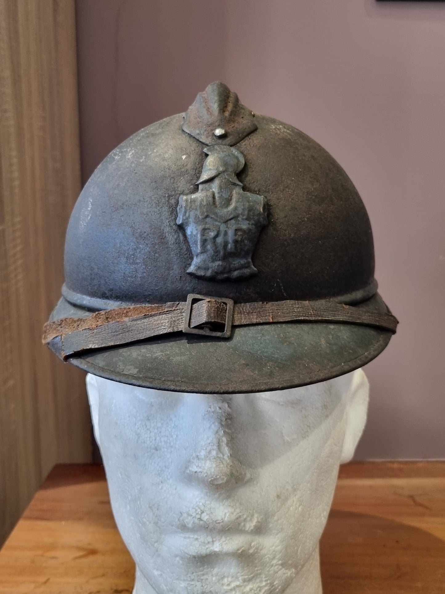 WW1 French Engineers M15 ‘Adrian’ Helmet- Named