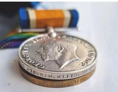 SOLD! WW1 Medal Grouping to Cornish Brothers, Richard and George Kitto- Canadian Expeditionary Force and Duke of Cornwall’s Light Infantry