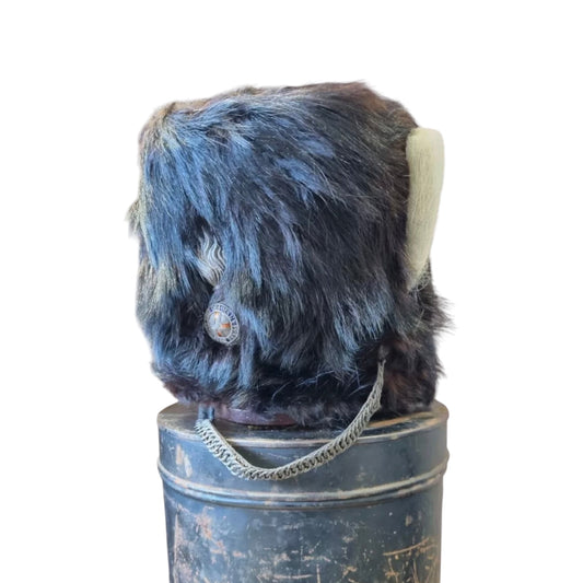 SOLD! Pre-1881 Victorian Bearskin for the 3rd Militia Battalion, Durham Fusiliers, with Tin