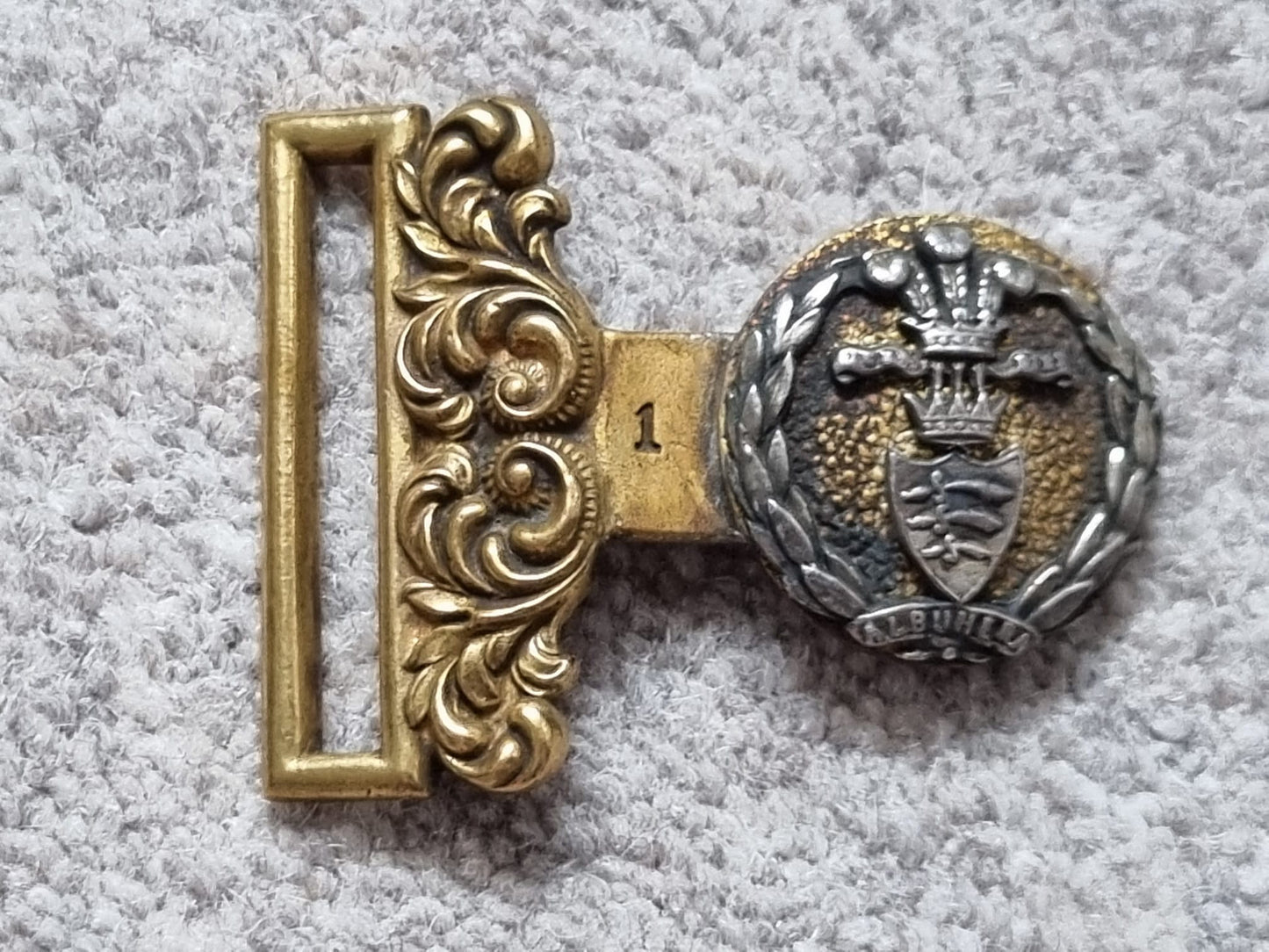 Rare Victorian Duke Of Cambridge's Own Middlesex Regiment Belt Buckle