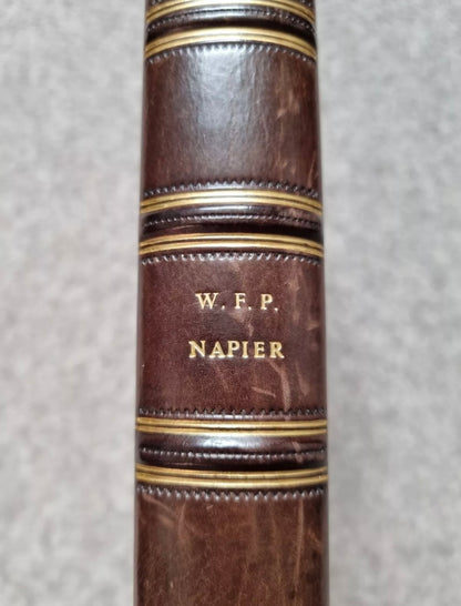 History Of The War In The Peninsula by W.F.P Napier 1836, 1st Edition, Rebound