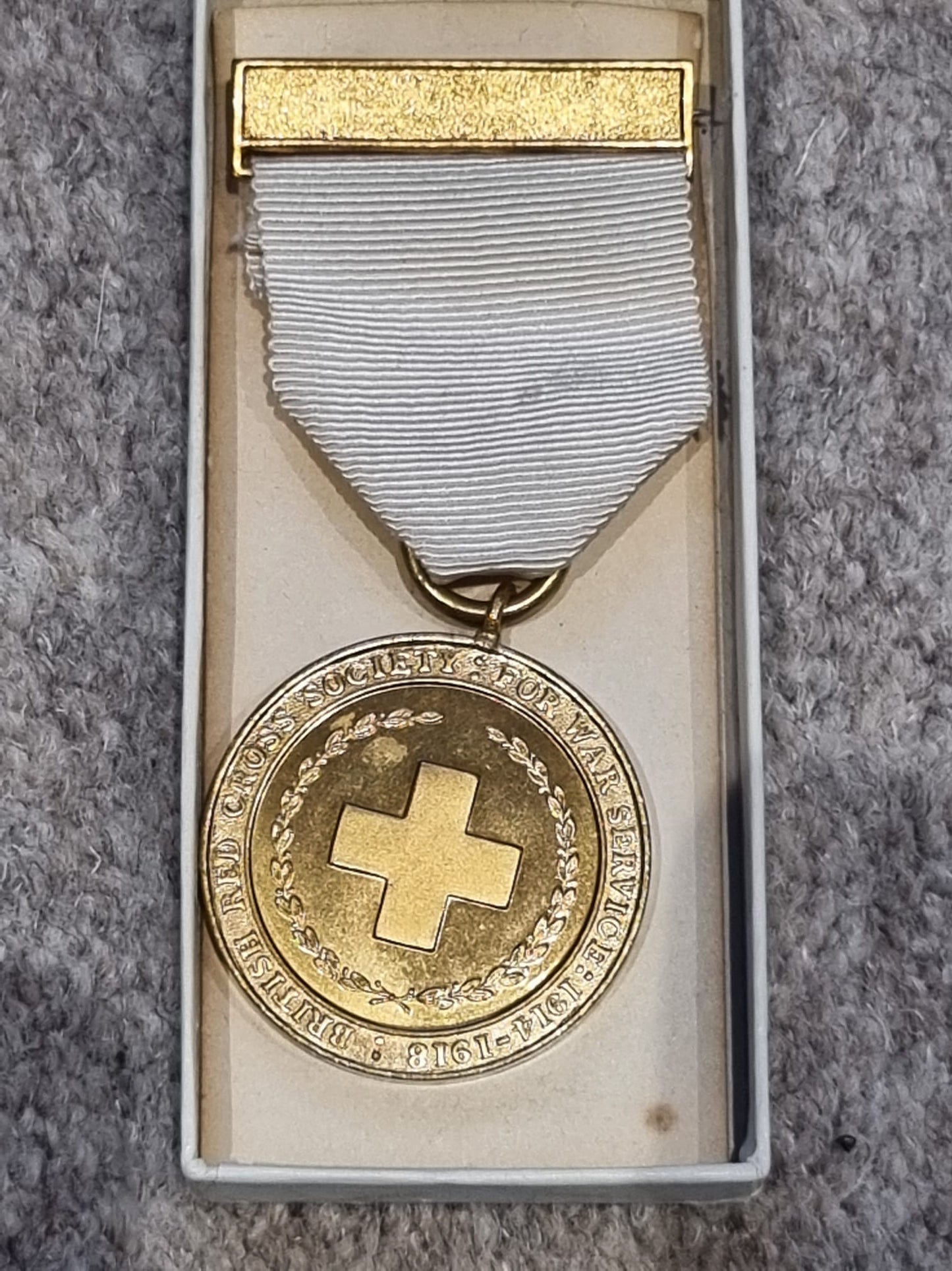 SOLD! WW1 British Red Cross Society Medal and Certificate for War Service 1914-18