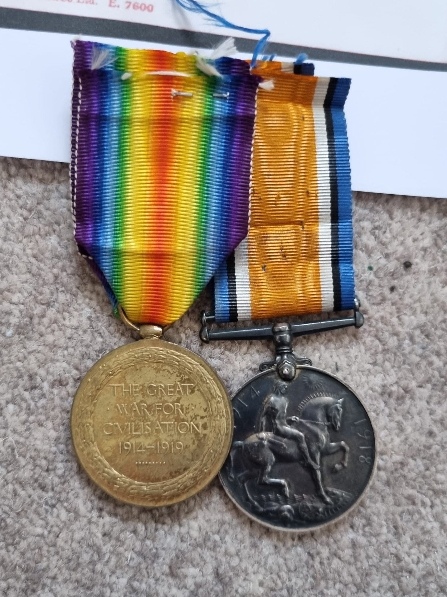 SOLD! WW1 and WW2 British Medal Set to Father & Son William Oughtred Red Cross (WW1) & Captain Eric Oughtred, 1/5th Manchester Regt (WW1 and WW2)