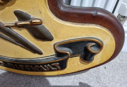 SOLD! Huge Unique Royal Australian Navy Plaque for HMAS Platypus (Submarine Base)