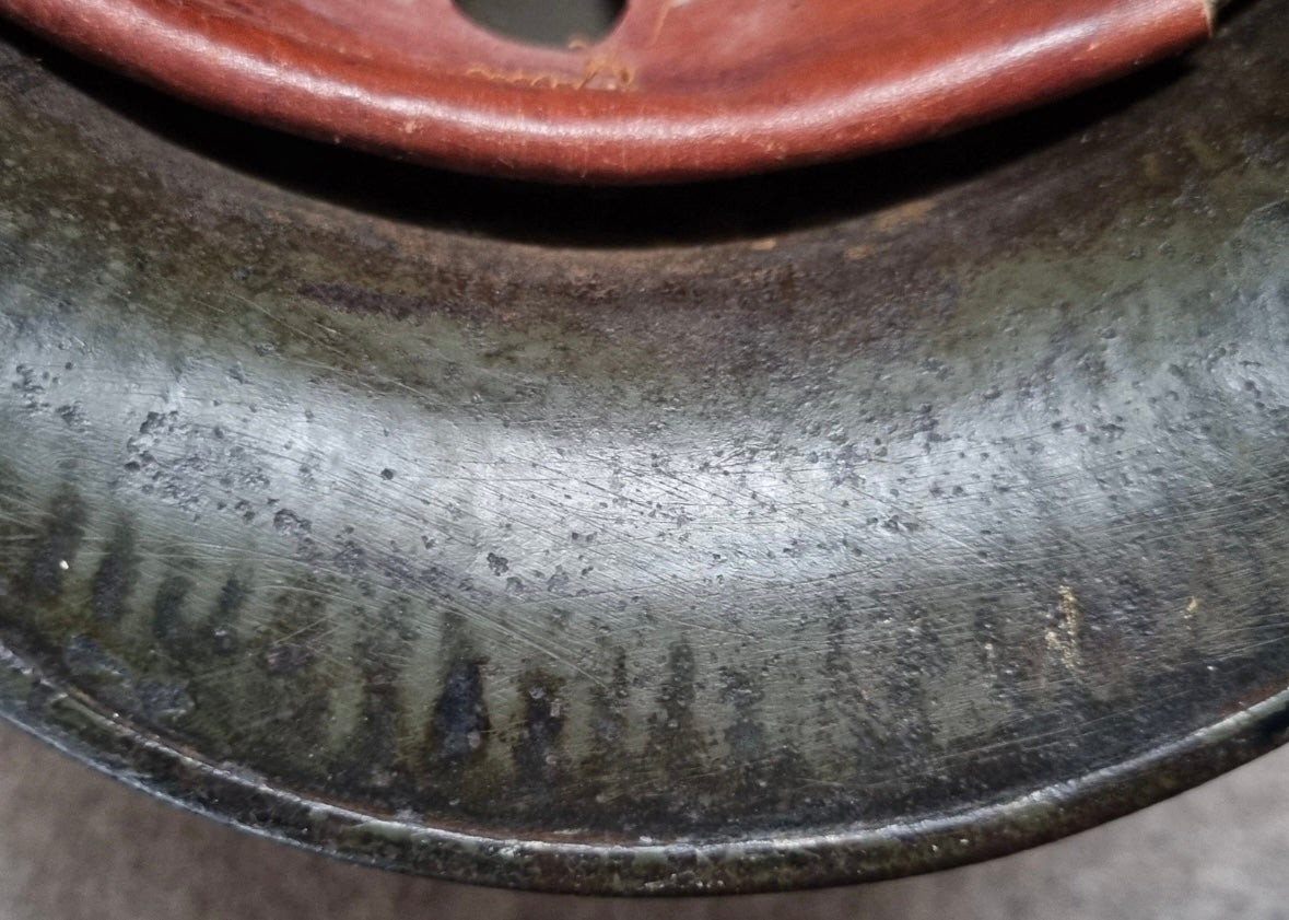 SOLD! WW1 German M16 Transitional Helmet, with 1930s Remnant Decals and Camo Paint (Repro Liner & chinstrap)