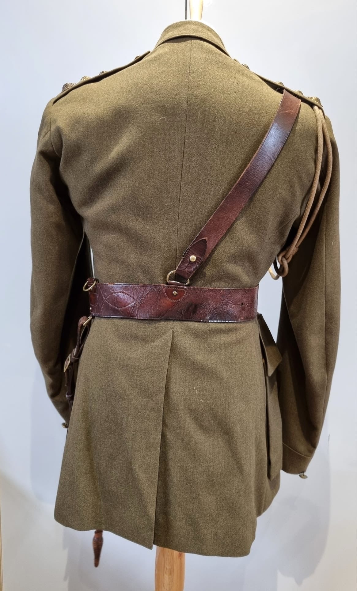 SOLD! WW2 British Army Captain’s Jacket and Sam Browne Belt, Dated 1939