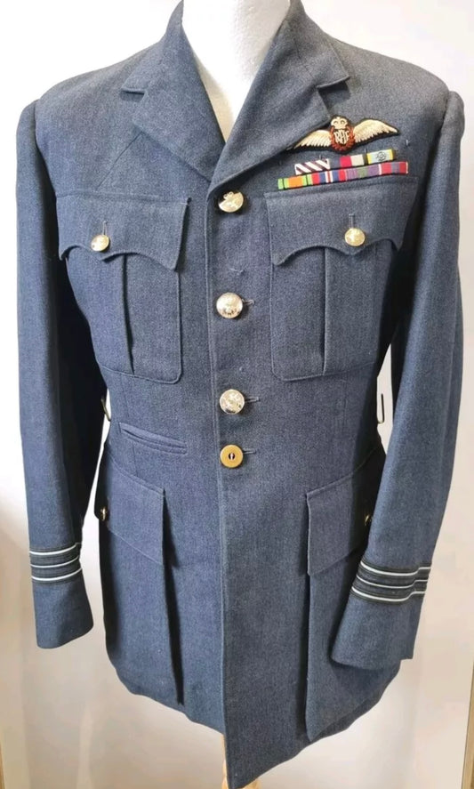 SOLD! 1950s RAF Tunic named to Squadron Leader John Anthony Logan (Jack) Currie DFC