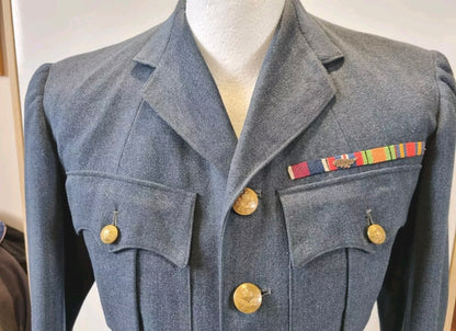 SOLD! 1950 Dated, RAF Tunic named to Squadron Leader Welch