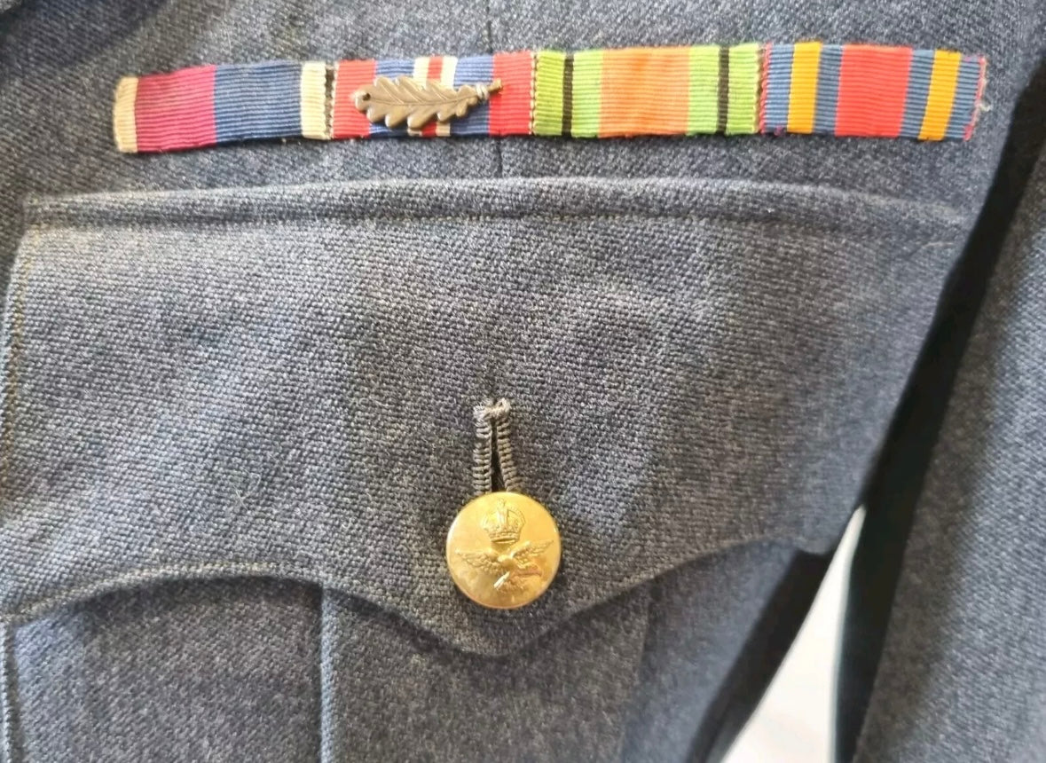 SOLD! 1950 Dated, RAF Tunic named to Squadron Leader Welch