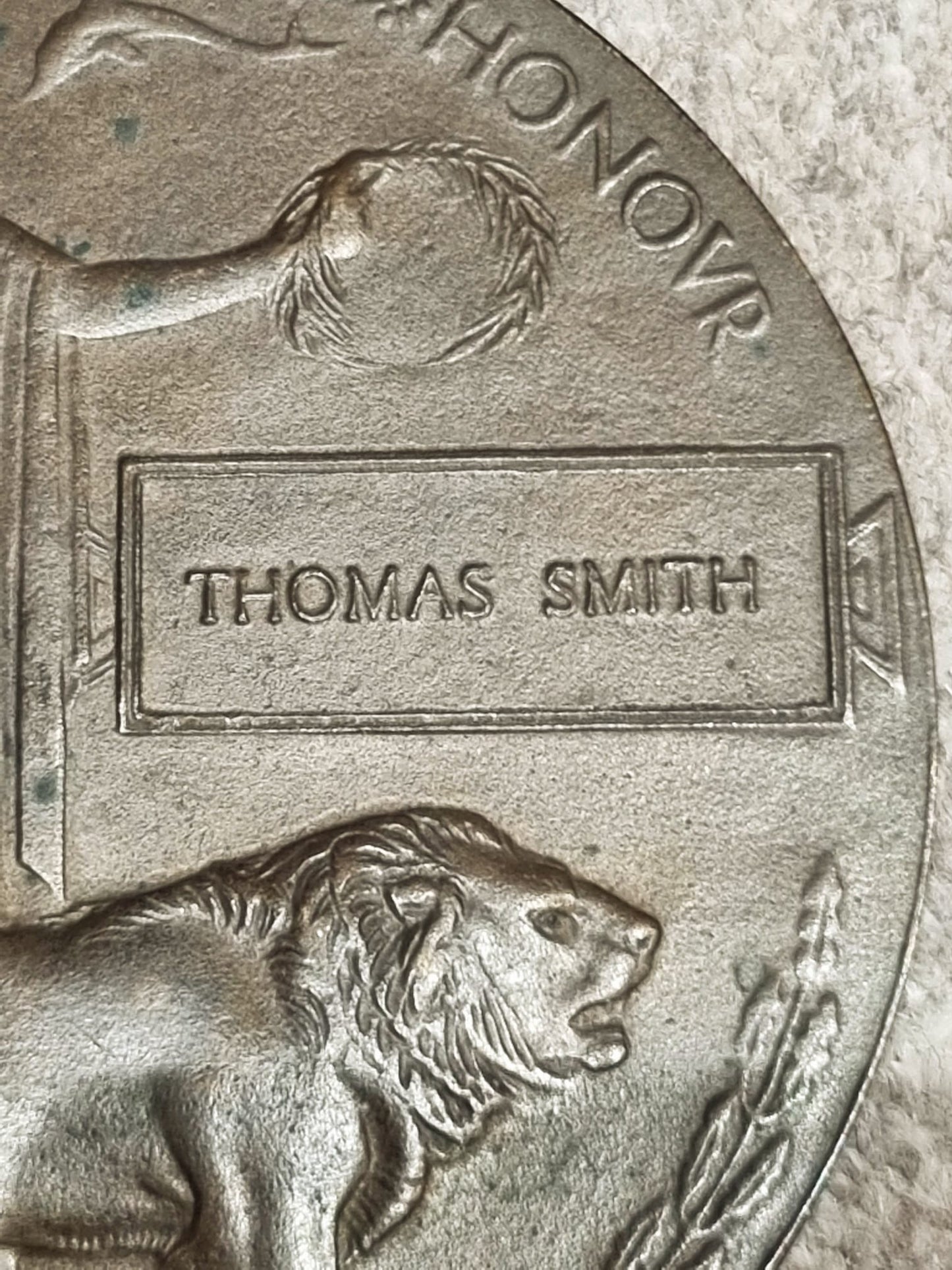 SOLD! WW1 British Death Plaque to Thomas Smith