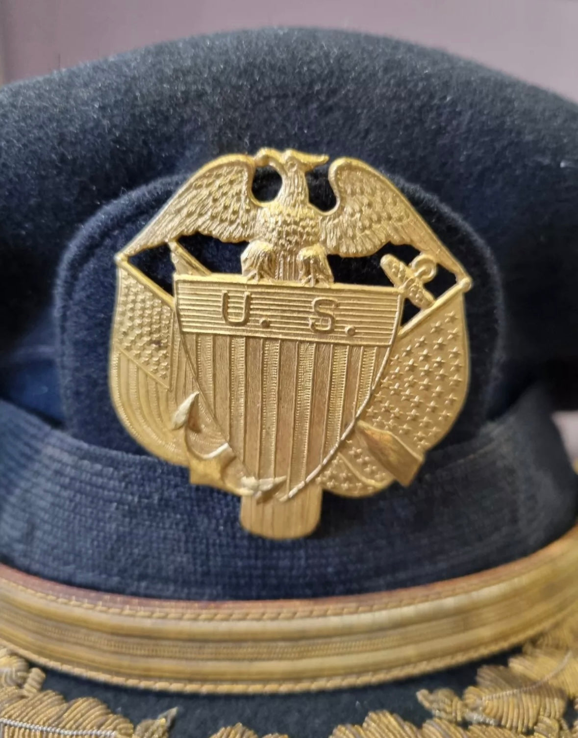 SOLD! 1950-60s US Navy Academy Officer’s Visor Cap