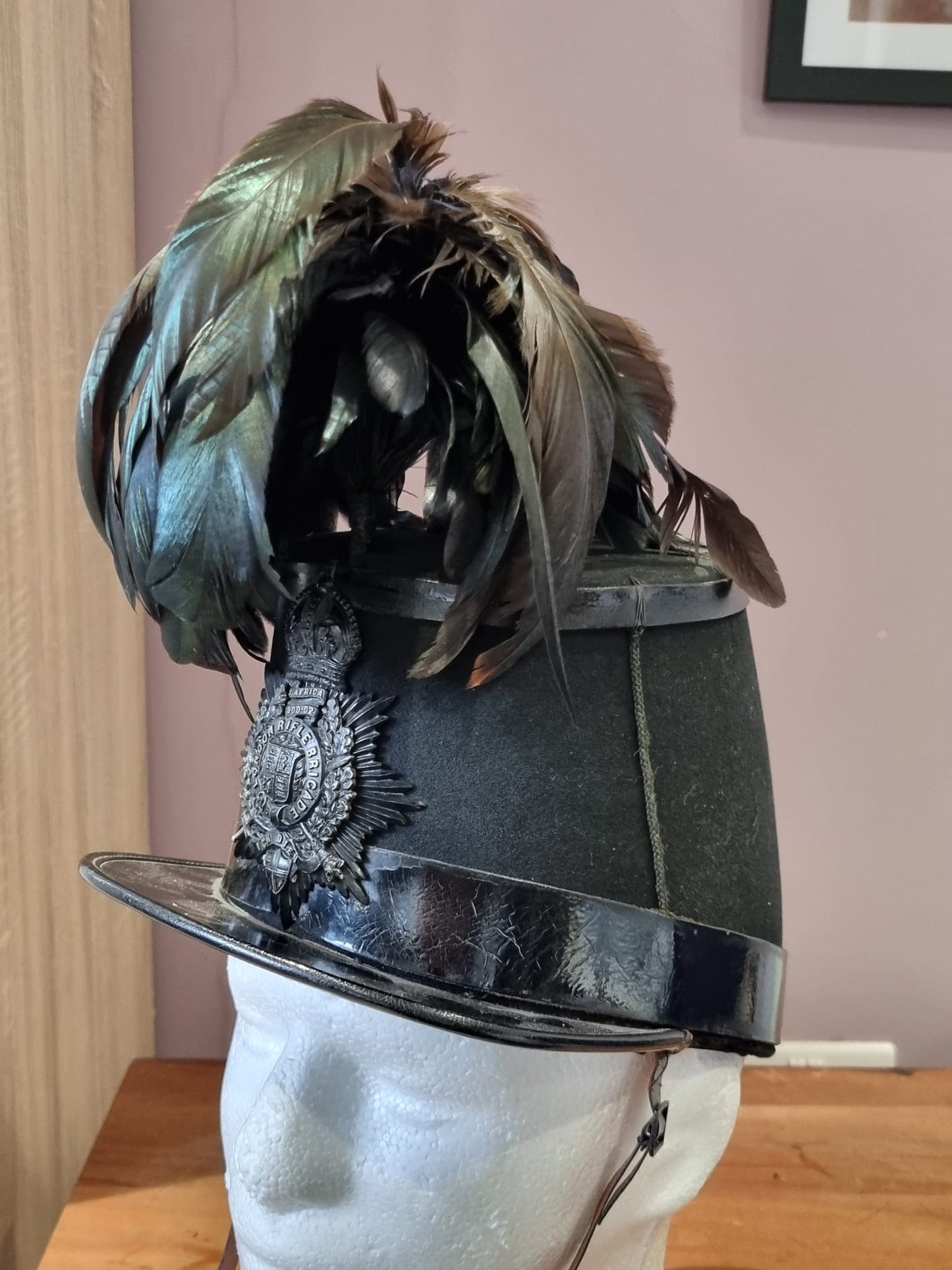 Pre WW1 (Edwardian) 5th London Rifle Brigade Shako, With Tin