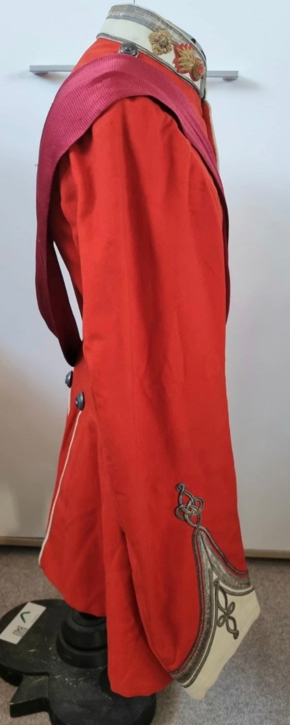 SOLD! Superb 1880 Victorian 3rd Durham Fusiliers Scarlet Tunic & Sash