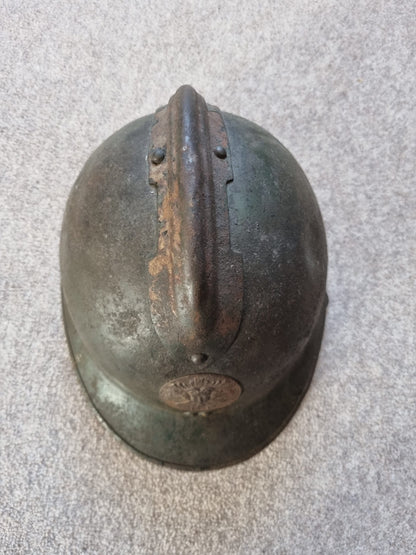 WW2 French M26 ‘Adrian’ Helmet for a Motorised Machine Gun Car Unit (Reconnaissance)