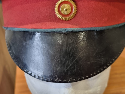 SOLD! Early WW1 Imperial German Baden Infantry NCO’s Visor Cap (Field Repaired Visor)