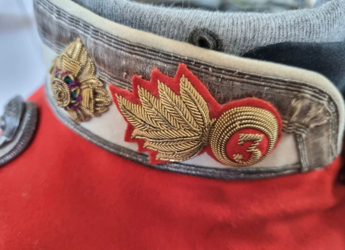 SOLD! Superb 1880 Victorian 3rd Durham Fusiliers Scarlet Tunic & Sash