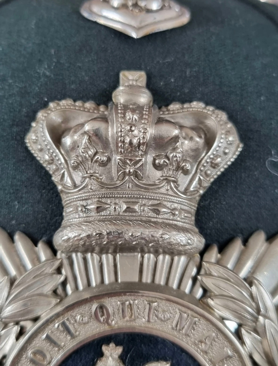 SOLD! Victorian Royal South Gloucestershire Regiment Officer’s Home Service Helmet