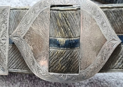 SOLD! Fantastic Victorian British Army Solid Silver Dress Crossbelt & Pouch