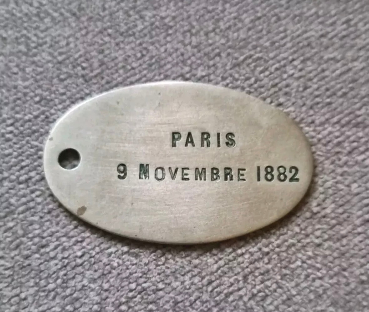 1889 Pattern French Army Officer’s Dog Tag for Rene Laborde