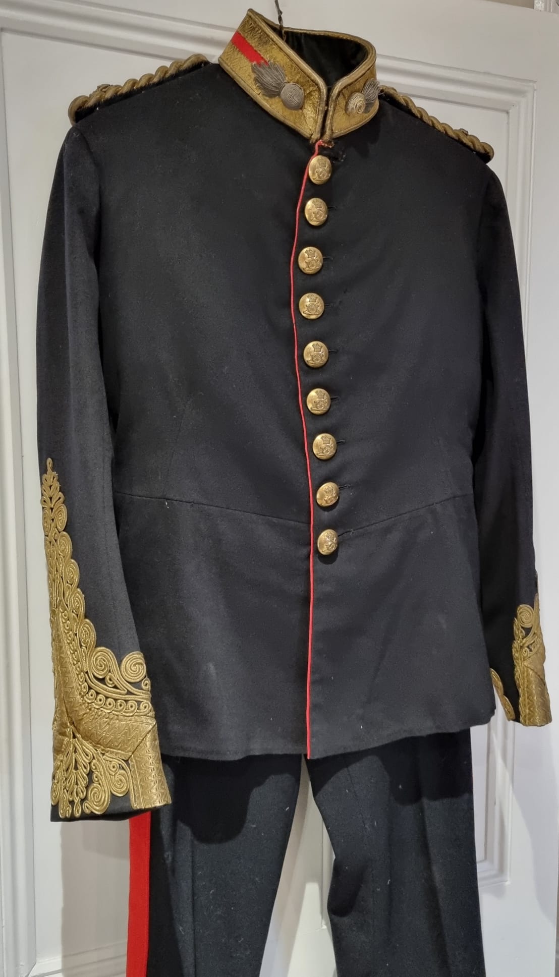 Victorian Royal Artillery Majors Dress Jacket and Trousers