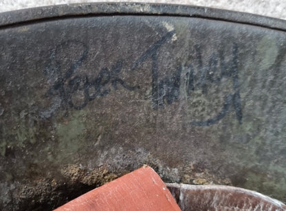 SOLD! WW1 German M16 Transitional Helmet, with 1930s Remnant Decals and Camo Paint (Repro Liner & chinstrap)