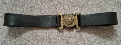 SOLD! Victorian Royal Marines Leather Belt and Buckle