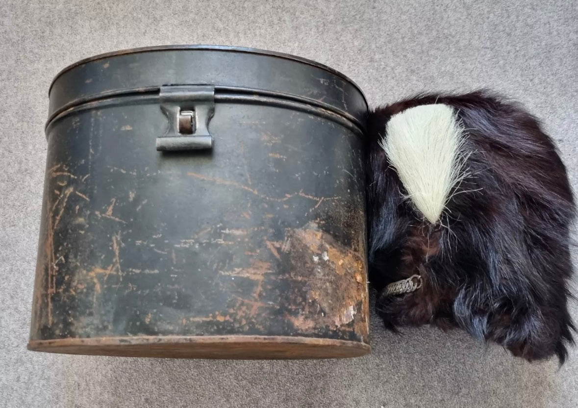 SOLD! Pre-1881 Victorian Bearskin for the 3rd Militia Battalion, Durham Fusiliers, with Tin