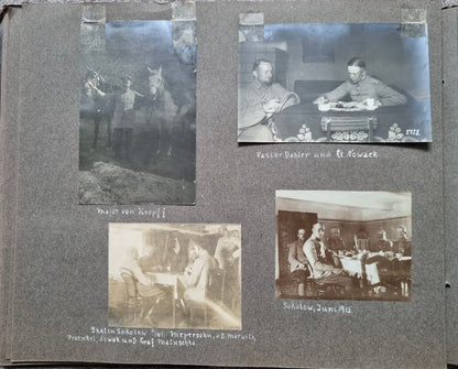 SOLD! Rare WW1 1915 German Eastern Front Photo Album 146 Photos + Ausweis