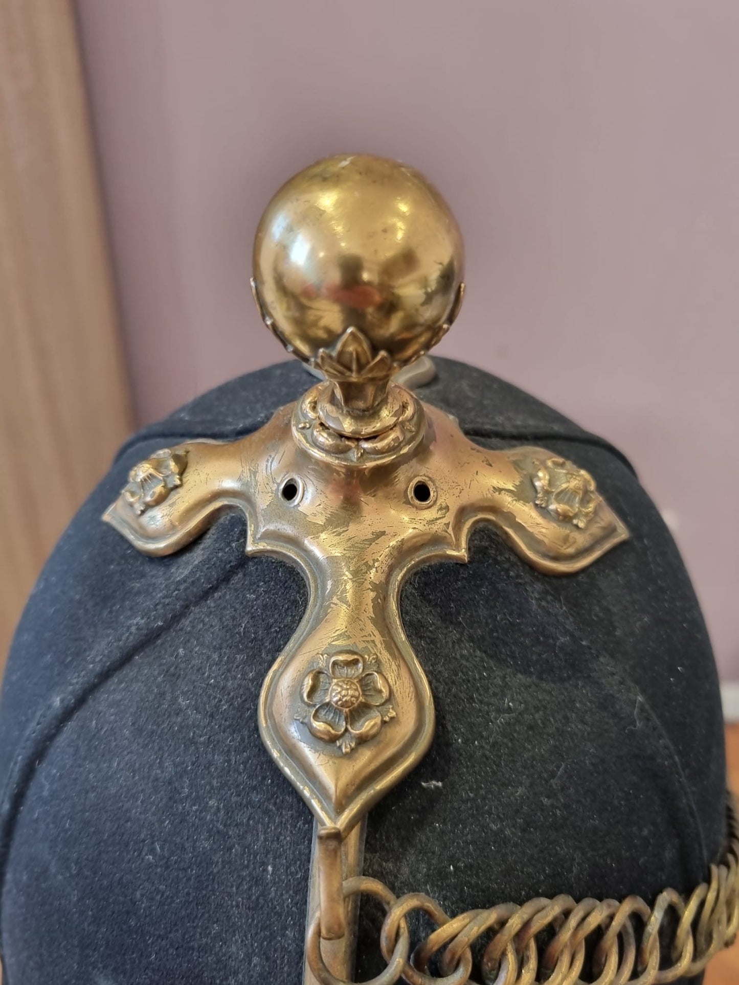 SOLD! Victorian Royal Artillery Officer’s Home Service Helmet and Tin