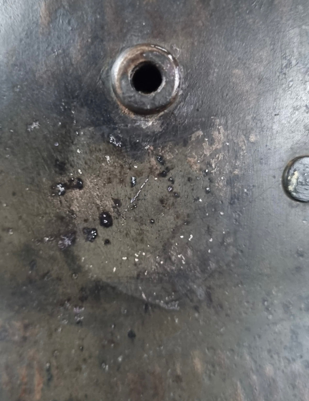 SOLD! WW1 German M16 Transitional Helmet, with 1930s Remnant Decals and Camo Paint (Repro Liner & chinstrap)