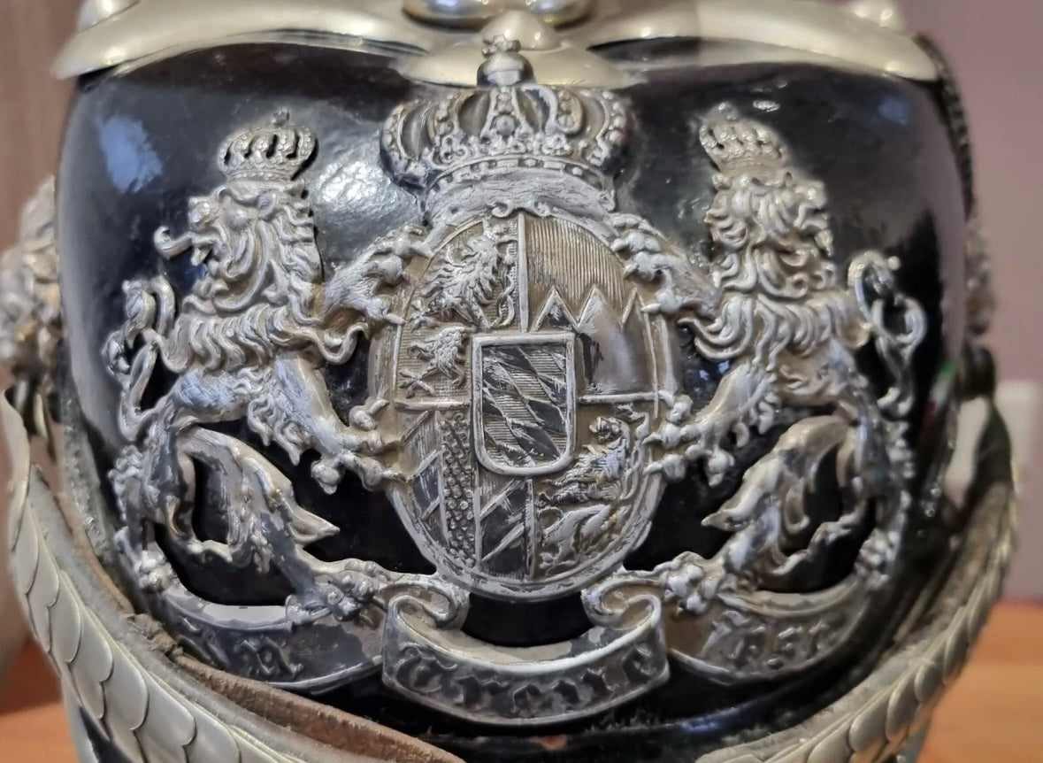 SOLD! Restored WW1 Imperial German (Bavarian) Police Pickelhaube