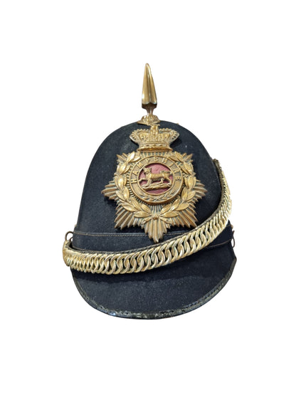 SOLD! Victorian Hampshire Regiment Enlisted Man’s Home Service Helmet