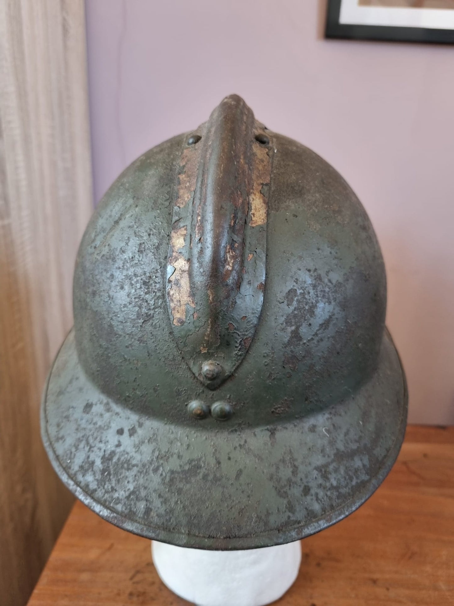 WW2 French M26 ‘Adrian’ Helmet for a Motorised Machine Gun Car Unit (Reconnaissance)