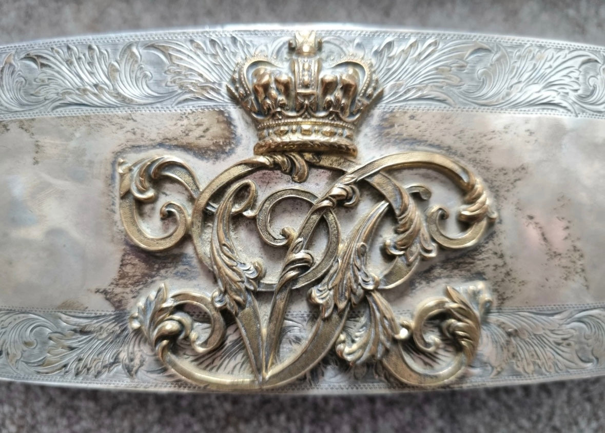 SOLD! Fantastic Victorian British Army Solid Silver Dress Crossbelt & Pouch