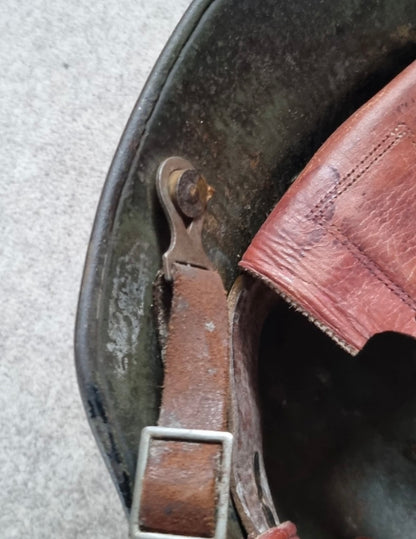 SOLD! WW1 German M16 Transitional Helmet, with 1930s Remnant Decals and Camo Paint (Repro Liner & chinstrap)