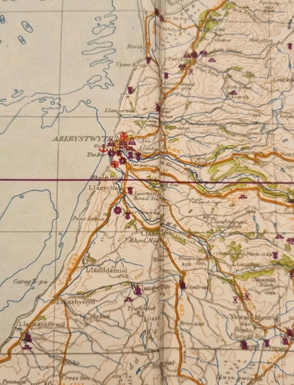 SOLD! WW2 German Operation Sealion Map of South Wales (Folder 7)