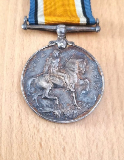 SOLD! WW1 Medal Pair to Private Alfred Oliphant- Highland Light Infantry, Northumberland Fusiliers, Hampshire Regiment